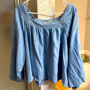 Madewell Swing Denim Top